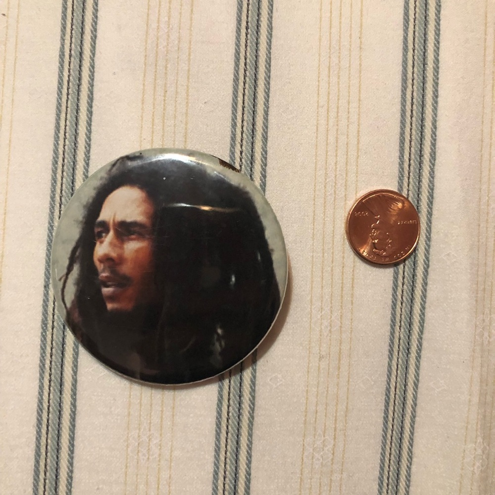 Bob Marley Button Pin 🇯🇲